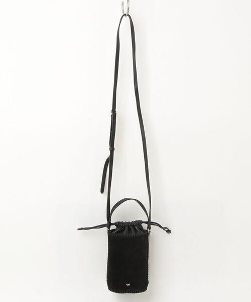 「ANYA HINDMARCH」 Mini Cross Body Eyes 2WAYバッグ - ブラック レディースの画像