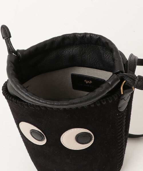 「ANYA HINDMARCH」 Mini Cross Body Eyes 2WAYバッグ - ブラック レディースの画像