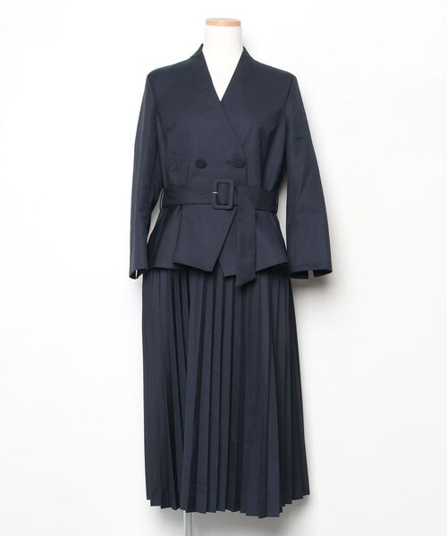 RUIRUE BOUTIQUE（ルイルエブティック） 長袖ワンピース M ネイビー