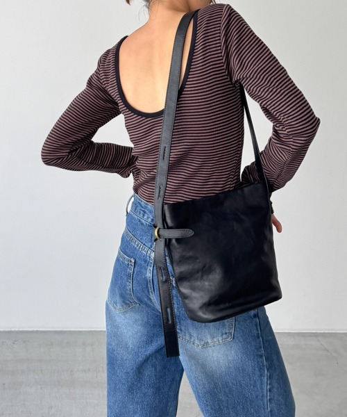 「CANAL JEAN」 ショルダーバッグ ONE SIZE ブラック レディース