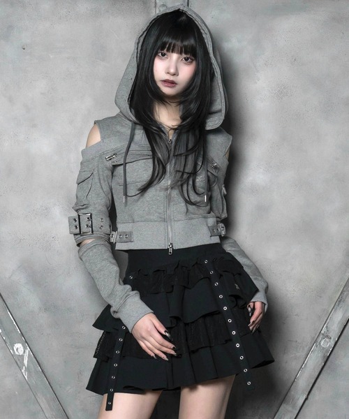 LAZYSLAY パーカー フード付きカットパーカー レディース : ZOZOTOWN