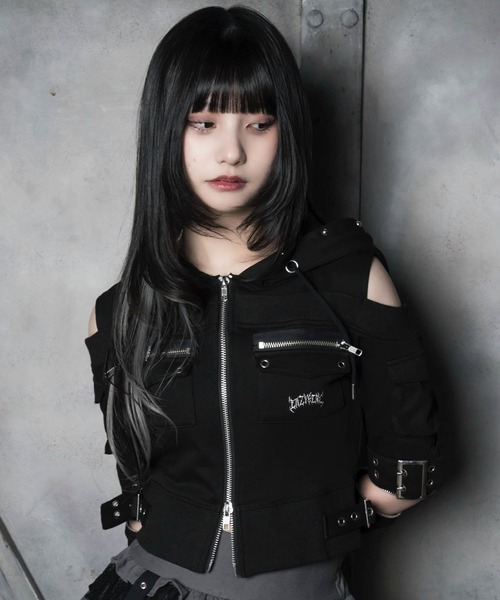 LAZYSLAY パーカー フード付きカットパーカー レディース : ZOZOTOWN