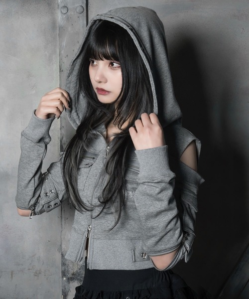 LAZYSLAY パーカー フード付きカットパーカー レディース : ZOZOTOWN