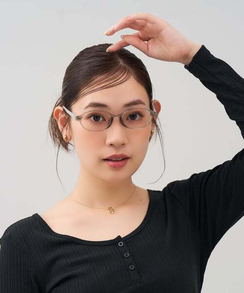 Zoff（ゾフ） 伊達メガネ メガネ 眼鏡 オーバル型 メガネ｜太縁