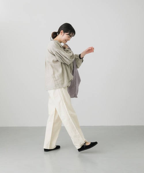 「かぐれ」 デニムパンツ FREE ナチュラル レディースの画像
