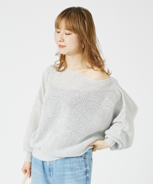 「Rouge vif」 長袖ニット フリー シルバー レディース_画像5