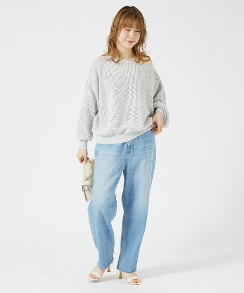 「Rouge vif」 長袖ニット フリー シルバー レディース_画像8