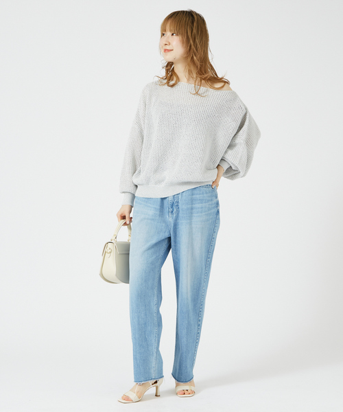 「Rouge vif」 長袖ニット フリー シルバー レディース_画像9