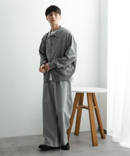 「SENSE OF PLACE by URBAN RESEARCH」 ニットカーディガン LARGE グレー メンズ_画像7