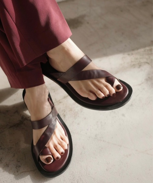 Ameri（アメリ） サンダル 夏 MEDI CROSS STRAP THONG SANDALS