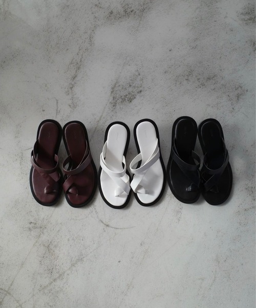 Ameri（アメリ） サンダル 夏 MEDI CROSS STRAP THONG SANDALS