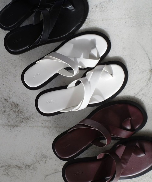 Ameri（アメリ） サンダル 夏 MEDI CROSS STRAP THONG SANDALS