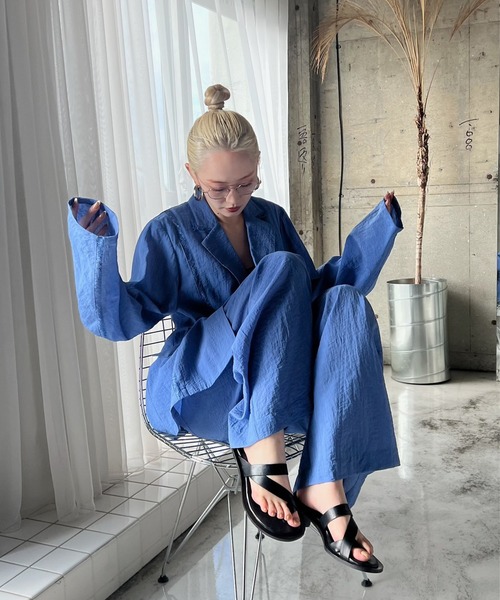 Ameri（アメリ） サンダル 夏 MEDI CROSS STRAP THONG SANDALS
