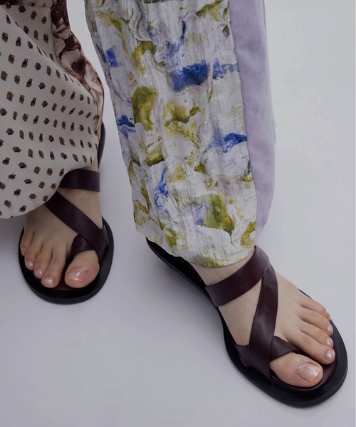 Ameri（アメリ） サンダル 夏 MEDI CROSS STRAP THONG SANDALS