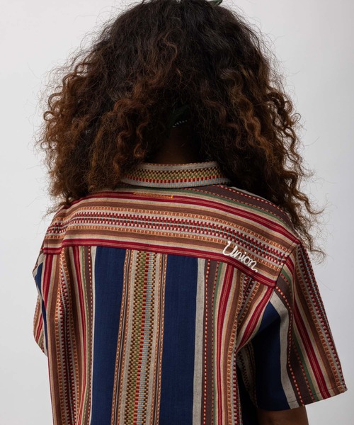 シャツ UNION TOKYO JACQUARD SS SHIRT ユニオントーキョー シャツ メンズ レディースの画像