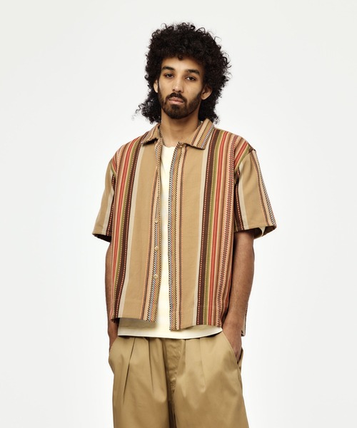 シャツ UNION TOKYO JACQUARD SS SHIRT ユニオントーキョー シャツ メンズ レディースの画像