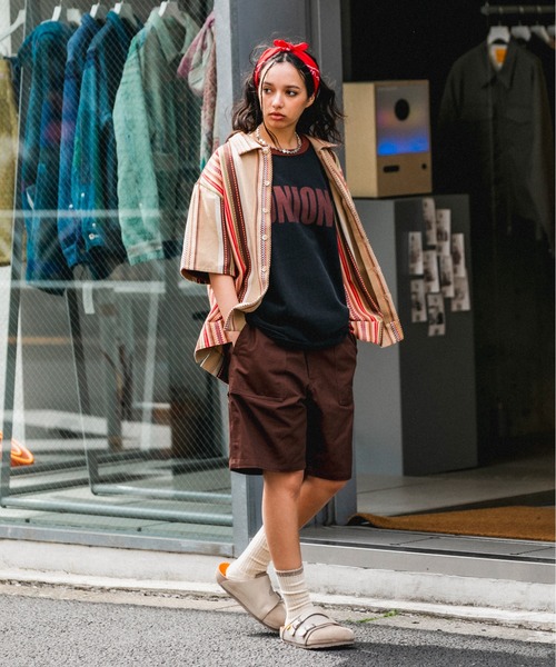 シャツ UNION TOKYO JACQUARD SS SHIRT ユニオントーキョー シャツ メンズ レディースの画像