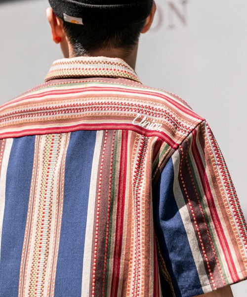シャツ UNION TOKYO JACQUARD SS SHIRT ユニオントーキョー シャツ メンズ レディースの画像