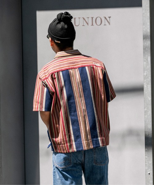 シャツ UNION TOKYO JACQUARD SS SHIRT ユニオントーキョー シャツ メンズ レディースの画像