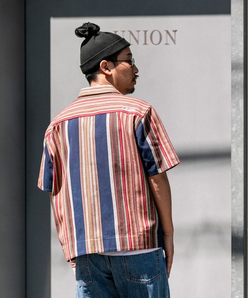 シャツ UNION TOKYO JACQUARD SS SHIRT ユニオントーキョー シャツ メンズ レディースの画像