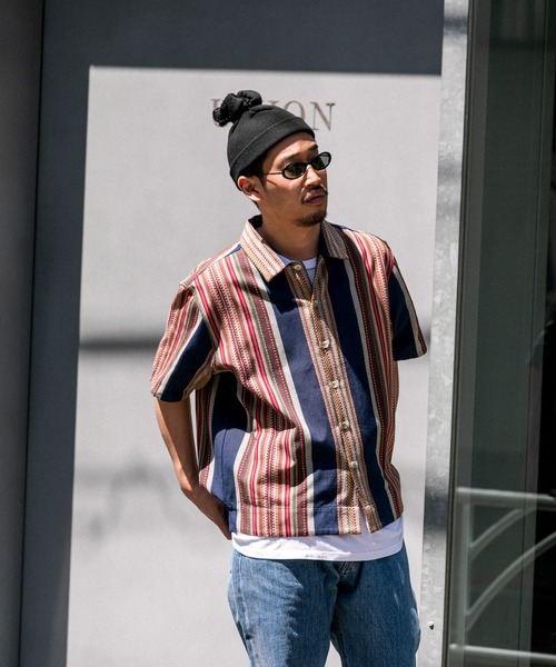シャツ UNION TOKYO JACQUARD SS SHIRT ユニオントーキョー シャツ メンズ レディースの画像