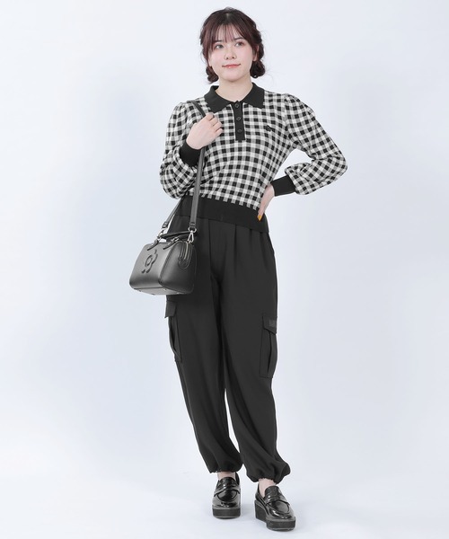 MARY QUANT（マリークヮント） 2WAYバッグ FREE ブラック×ホワイト