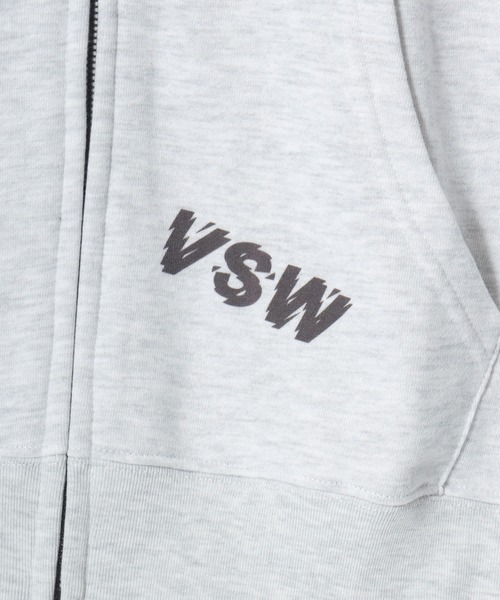 「VISION STREET WEAR」 ジップアップパーカー M アッシュグレー メンズ_画像7