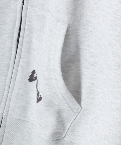 「VISION STREET WEAR」 ジップアップパーカー M アッシュグレー メンズ_画像8