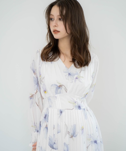 「NOELA」 長袖ワンピース S ネイビー レディース_画像6
