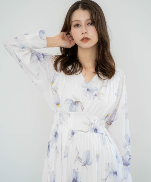 「NOELA」 長袖ワンピース S ネイビー レディース_画像9