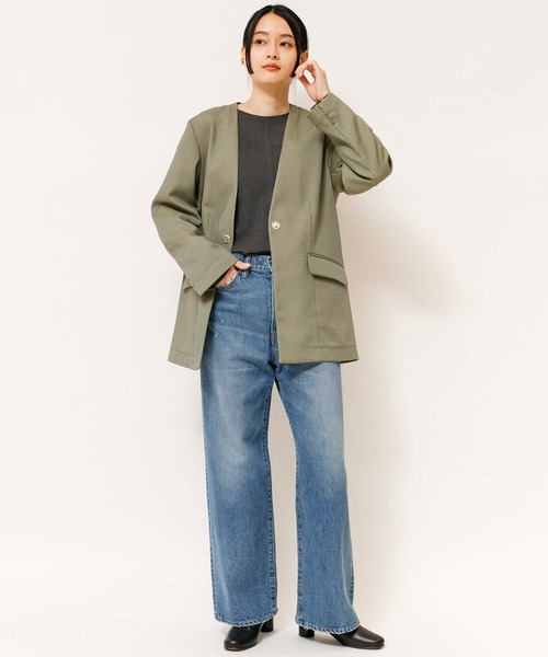 Johnbull（ジョンブル） ノーカラージャケット SMALL ベージュ系その他