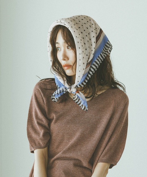 GLOBAL WORK（グローバルワーク） tシャツ 半袖 リネン混ニット2WAY