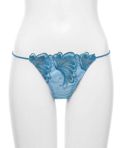☆Ravijour☆グラデーションBlue☆D70-75Tバック☆セット RAVIJOUR（ラヴィジュール） ショーツ エリュナ エンブロイダリー