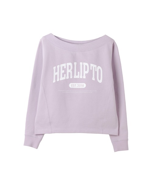 「Her lip to」 スウェットカットソー FREE ベージュ レディース_画像9