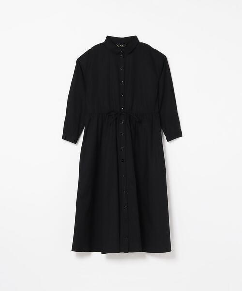 「To b. by agnes b.」 シャツワンピース 40 ブラック レディース_画像3