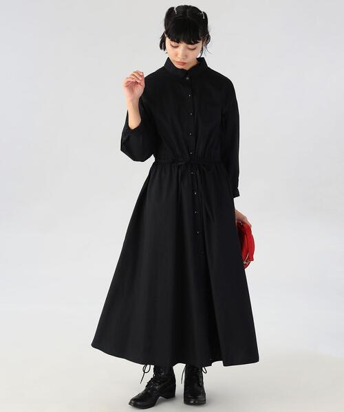 「To b. by agnes b.」 シャツワンピース 40 ブラック レディース_画像6