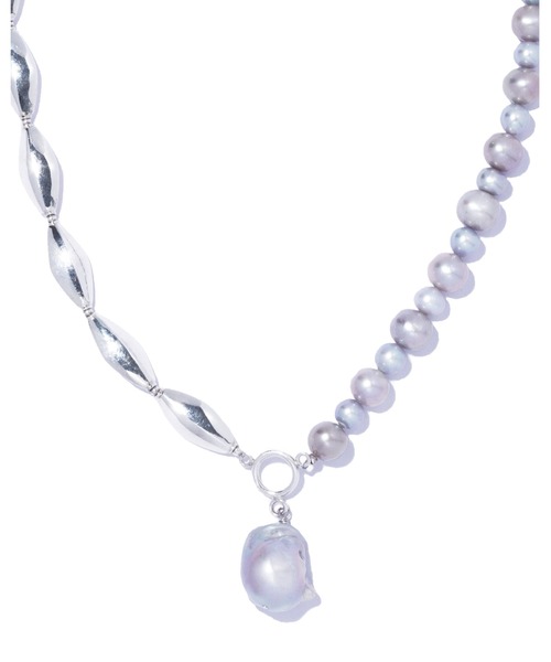 指輪 リング 「quip queint」dual kris necklace/デュアル クリス ネックレス シルバー 淡水パール レディースの画像