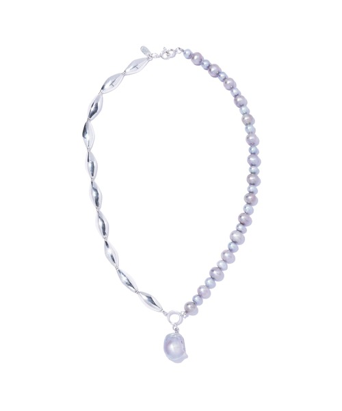 指輪 リング 「quip queint」dual kris necklace/デュアル クリス ネックレス シルバー 淡水パール レディースの画像