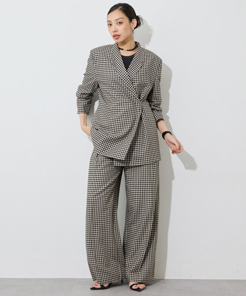 Whim Gazette（ウィム ガゼット） ワイドパンツ パンツ ギンガム