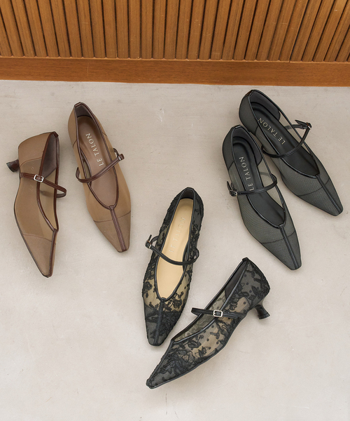 LE TALON（ル タロン） パンプス 3.5cmシアーメリージェーンパンプス