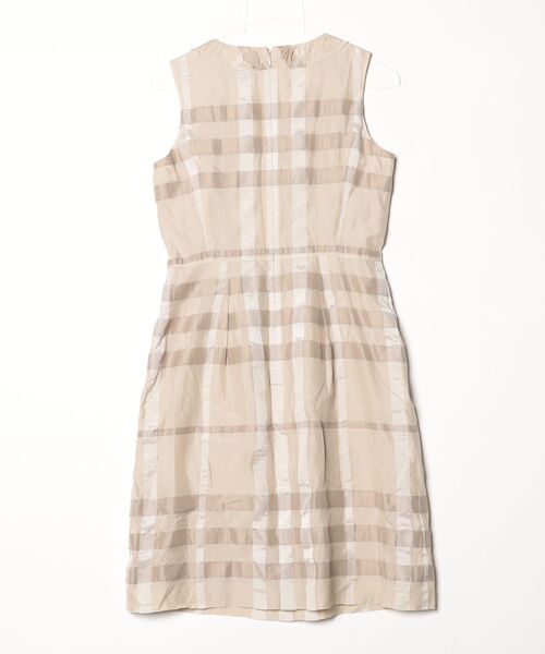 BURBERRY（バーバリー） チェック柄ノースリーブワンピース 38