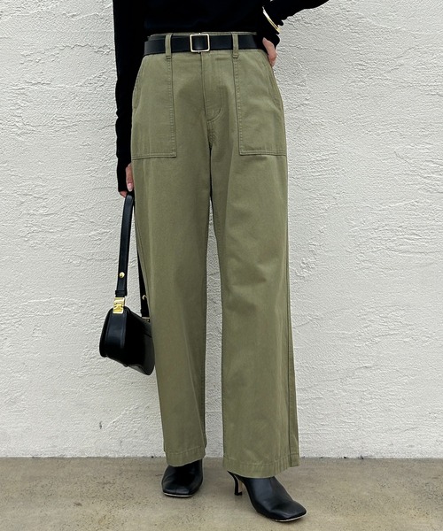 「LOUNGEDRESS」 デニムパンツ SMALL ホワイト レディース_画像2