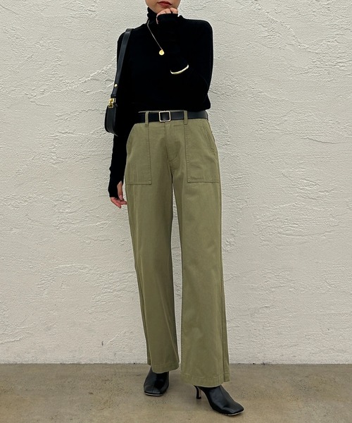 「LOUNGEDRESS」 デニムパンツ SMALL ホワイト レディース_画像5