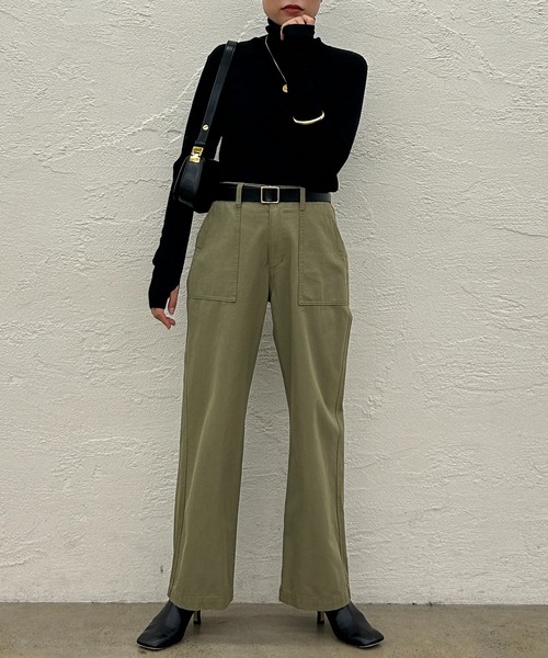 「LOUNGEDRESS」 デニムパンツ SMALL ホワイト レディース_画像6