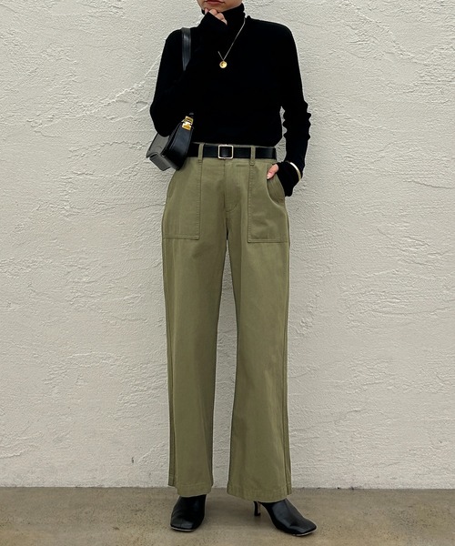 「LOUNGEDRESS」 デニムパンツ SMALL ホワイト レディース_画像7
