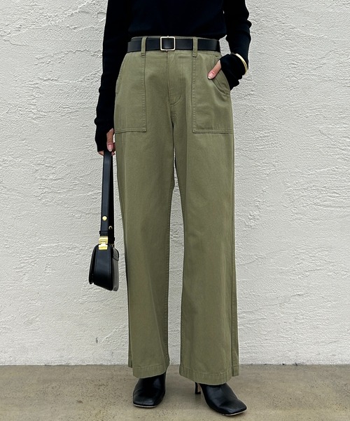 「LOUNGEDRESS」 デニムパンツ SMALL ホワイト レディース_画像10