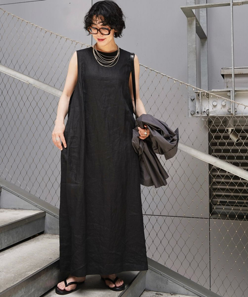Journal Standard Luxeノースリーブ リネンワンピース JOURNAL STANDARD LUXE（ジャーナルスタンダード ラックス