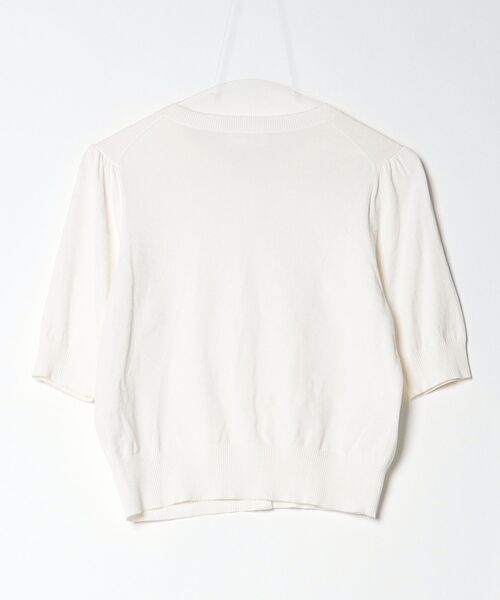 「BLENHEIM」 ニットカーディガン S ホワイト レディース_画像2