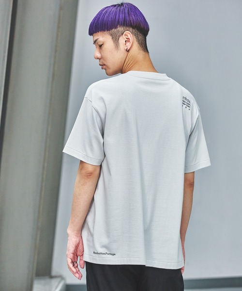 「Manhattan Portage」 長袖Tシャツ X-LARGE ライトグレー メンズ_画像3