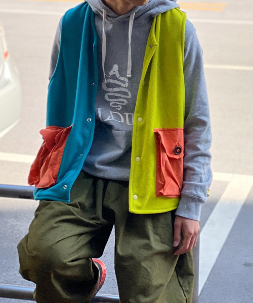 ベスト ジレ Fleece Wide Vest / フリースワイドベスト メンズ  
